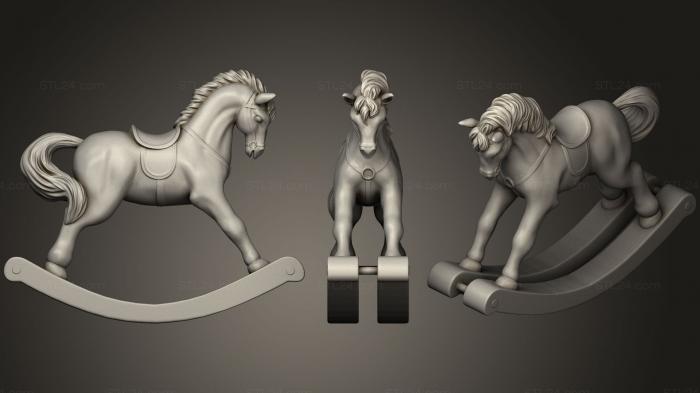 Игрушки (Лошадь, TOYS_0573) 3D модель для ЧПУ станка